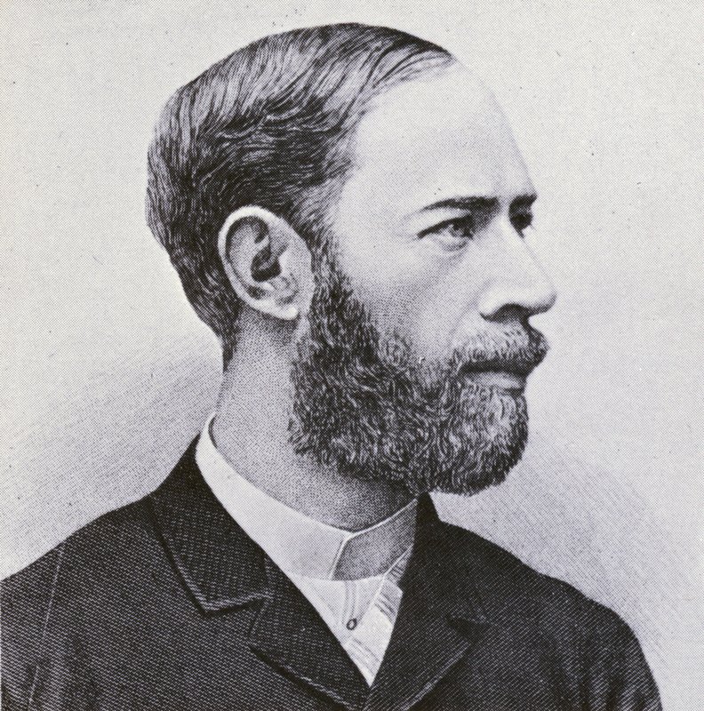 Heinrich Hertz (engraving) بواسطة المدرسة الأوروبية