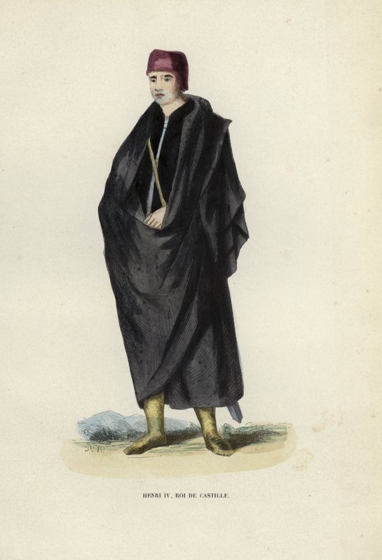 Henri IV, Roi De Castille (coloured engraving) بواسطة المدرسة الأوروبية