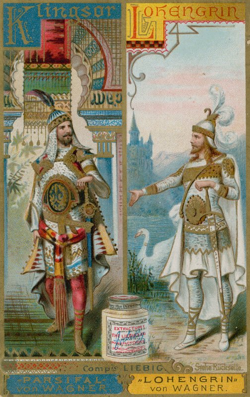 Klingsor و Lohengrin بواسطة المدرسة الأوروبية