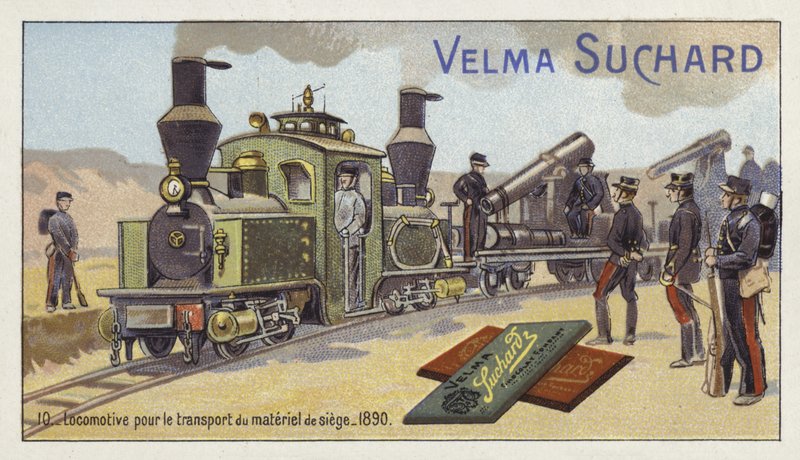 قاطرة لنقل أسلحة الحصار 1890 بواسطة المدرسة الأوروبية