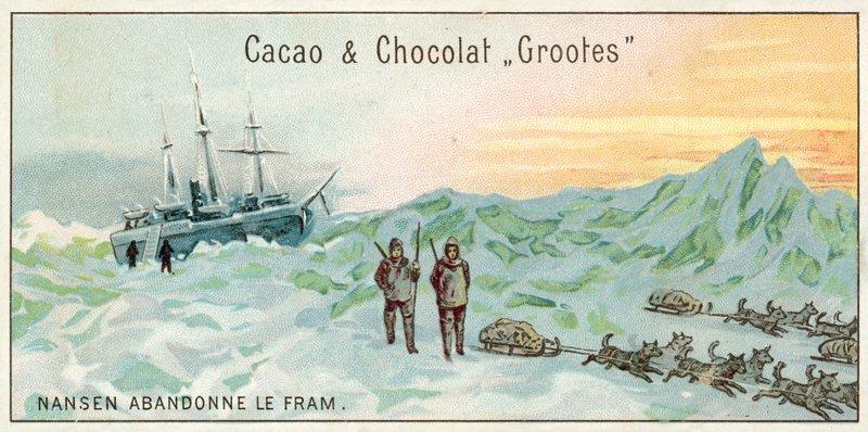 Nansen abandons the Fram (chromolitho) بواسطة المدرسة الأوروبية