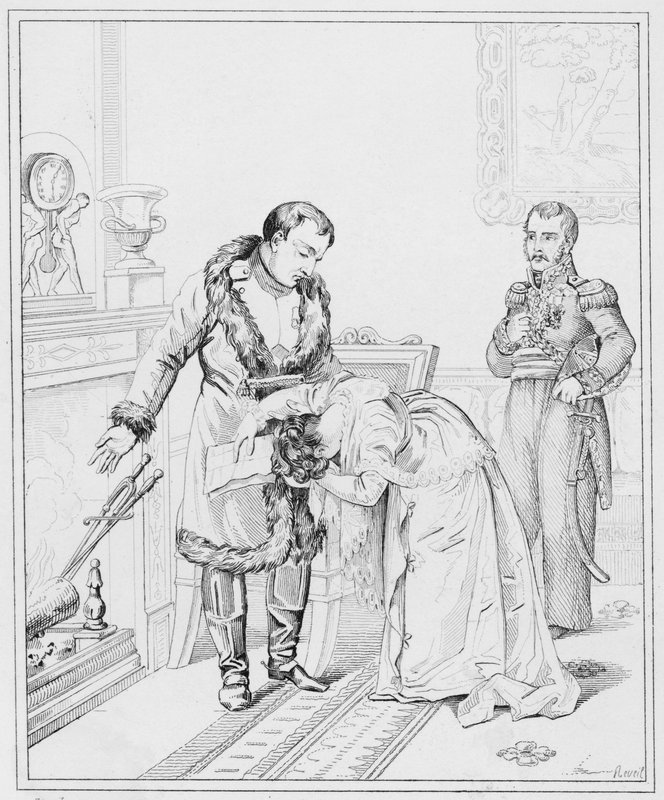 نابليون: Clemence de l'Empereur ، رحمة الإمبراطور (نقش) بواسطة المدرسة الأوروبية