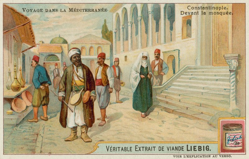 خارج المسجد في اسطنبول بواسطة المدرسة الأوروبية