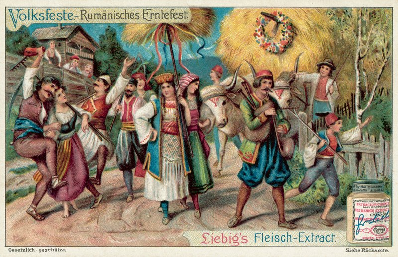 احتفالات عيد العنصرة في رومانيا (Chromolitho) بواسطة المدرسة الأوروبية
