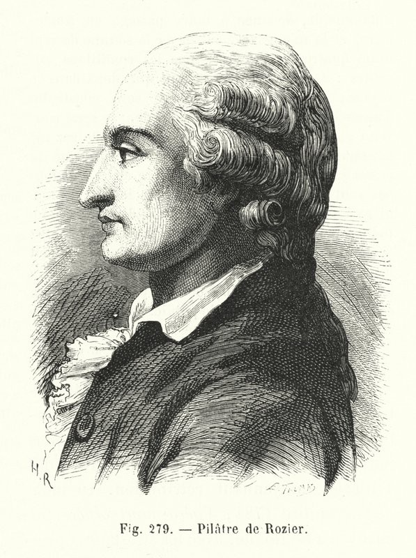Pilatre de Rozier (engraving) بواسطة المدرسة الأوروبية