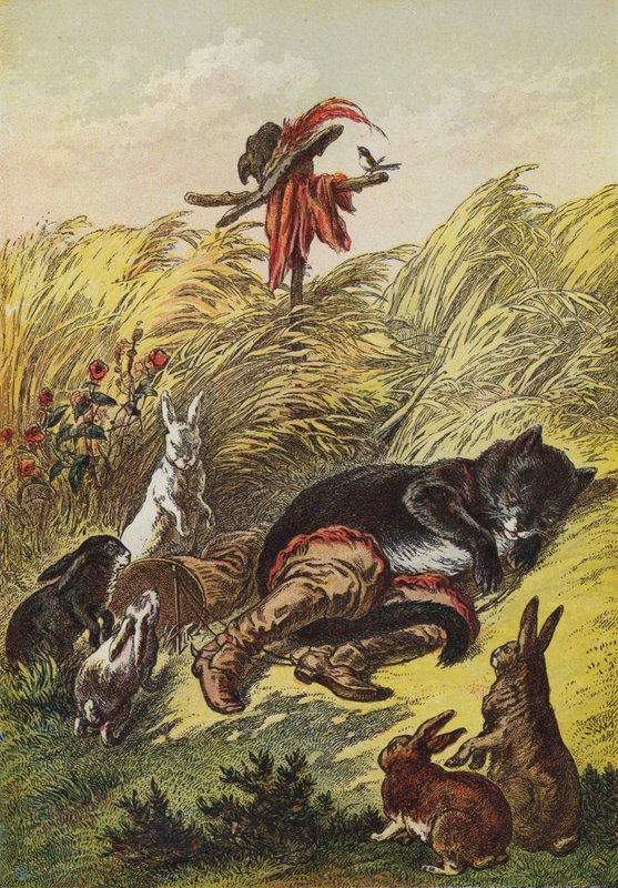 Puss In Boots (colour litho) بواسطة المدرسة الأوروبية