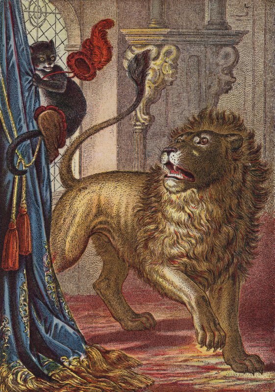 Puss In Boots (colour litho) بواسطة المدرسة الأوروبية