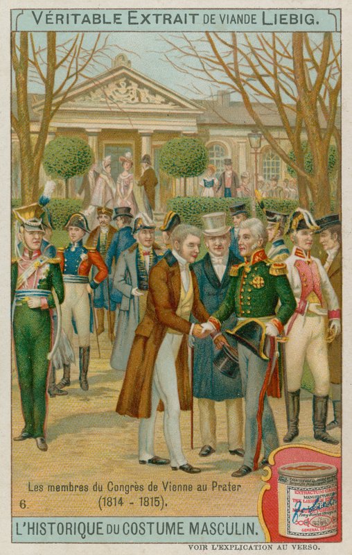 أعضاء معاهدة فيينا عام 1815 بواسطة المدرسة الأوروبية