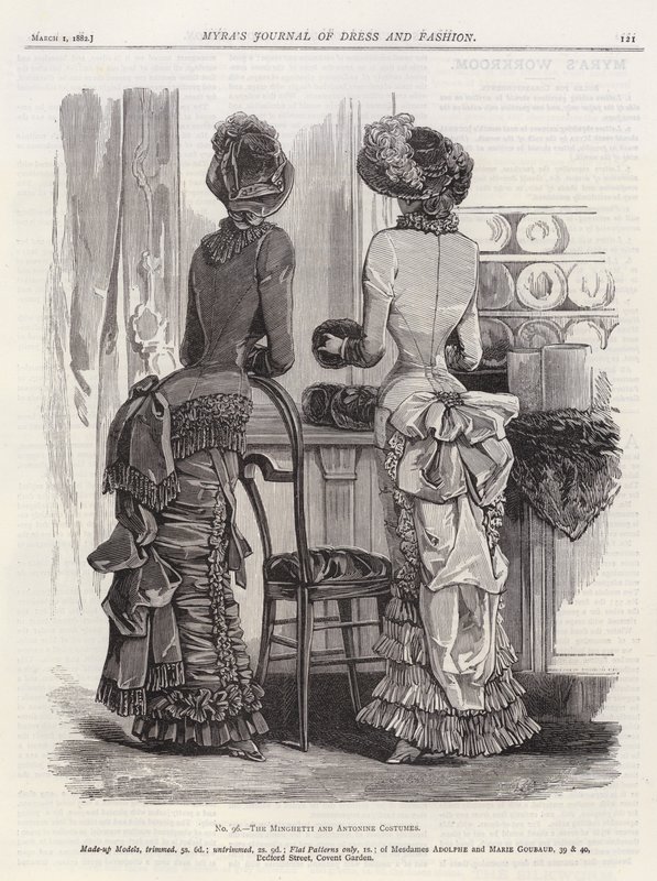 The Minghetti and Antonine Costumes (engraving) بواسطة المدرسة الأوروبية