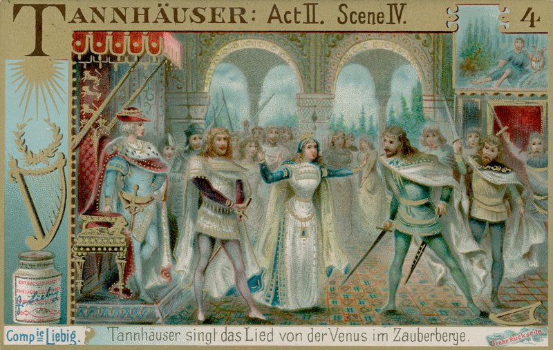 مسابقة الغناء في Wartburg (chromolitho) بواسطة المدرسة الأوروبية