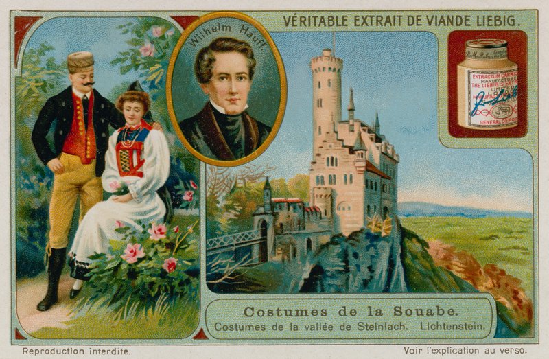 ملابس وادي Steinlach و Wilhelm Hauff و Lichtenstein بواسطة المدرسة الأوروبية