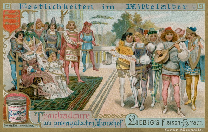 Troubadours في Minnehof بواسطة المدرسة الأوروبية