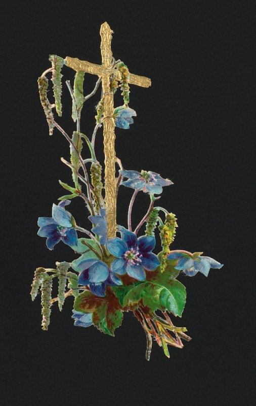 Victorian scraps: Holy cross (chromolitho) بواسطة المدرسة الأوروبية