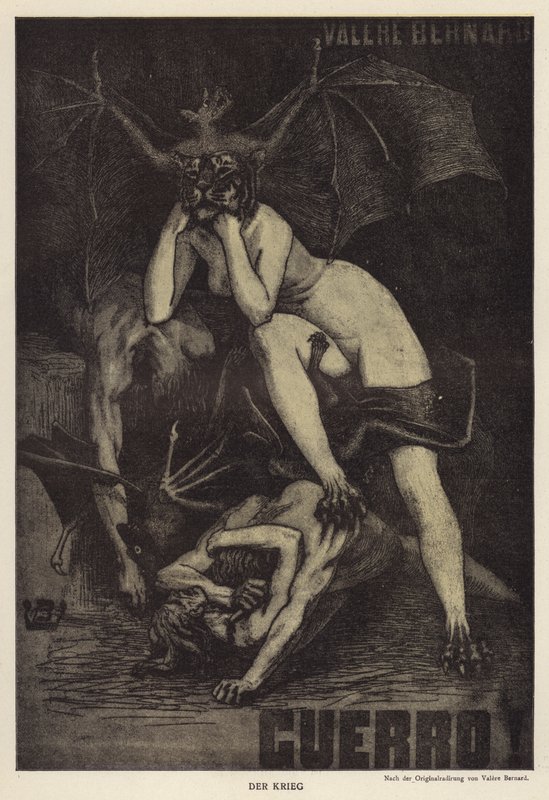 War (litho) بواسطة المدرسة الأوروبية