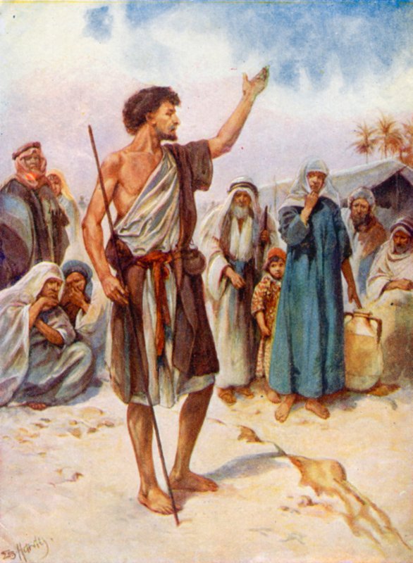 يوحنا المعمدان الكرازة (لون ليثو) بواسطة إيفلين ستيوارت هاردي