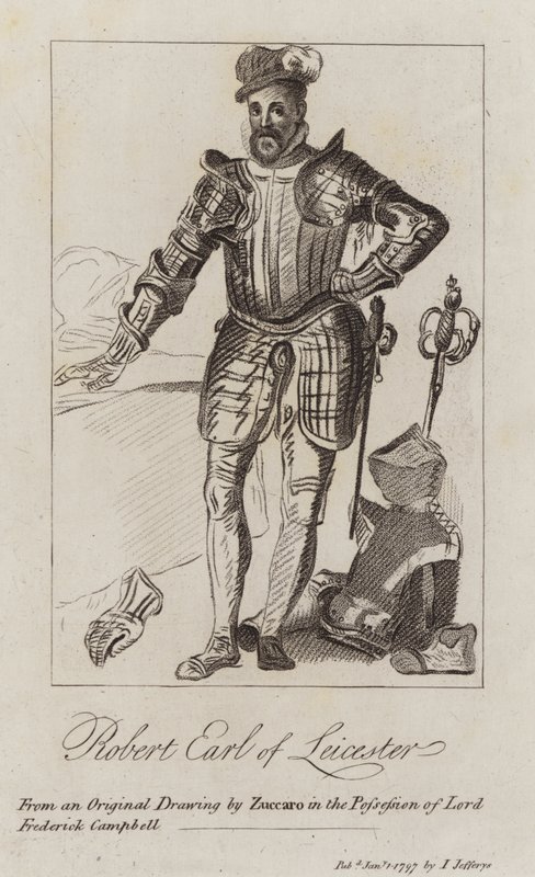 روبرت دادلي بواسطة Federico (بعد) Zuccari أو Zuccaro