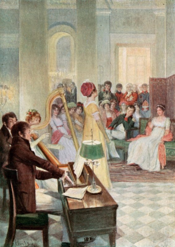 سهرة في مالميزون بواسطة Felicien baron de Myrbach Rheinfeld