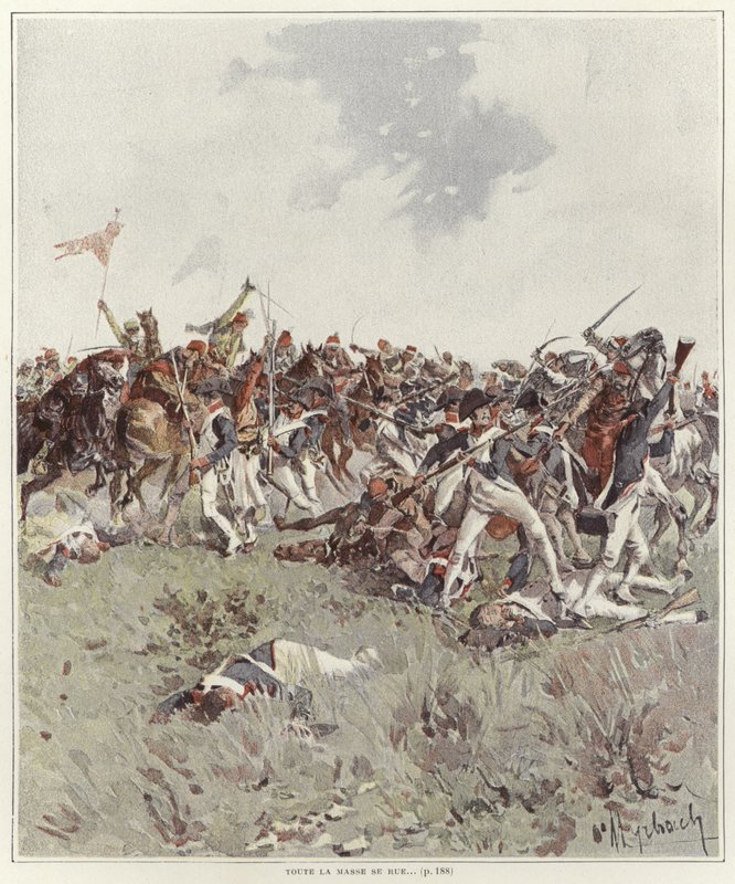 معركة الحرب الثورية الفرنسية بواسطة Felicien baron de Myrbach Rheinfeld