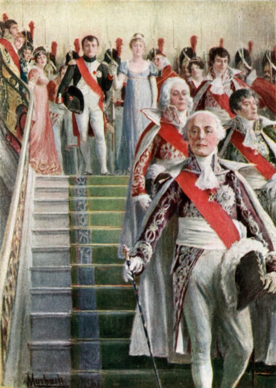 نابليون وجناحه يغادران إلى القداس بواسطة Felicien baron de Myrbach Rheinfeld