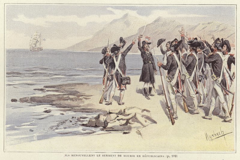 الجنود يجددون يمينهم ليموتوا الجمهوريين بواسطة Felicien baron de Myrbach Rheinfeld