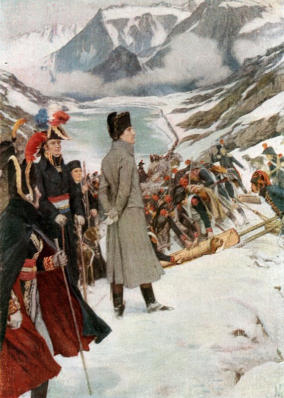 مرور سانت برنارد بواسطة Felicien baron de Myrbach Rheinfeld