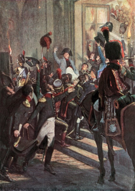 العودة من إلبا بواسطة Felicien baron de Myrbach Rheinfeld