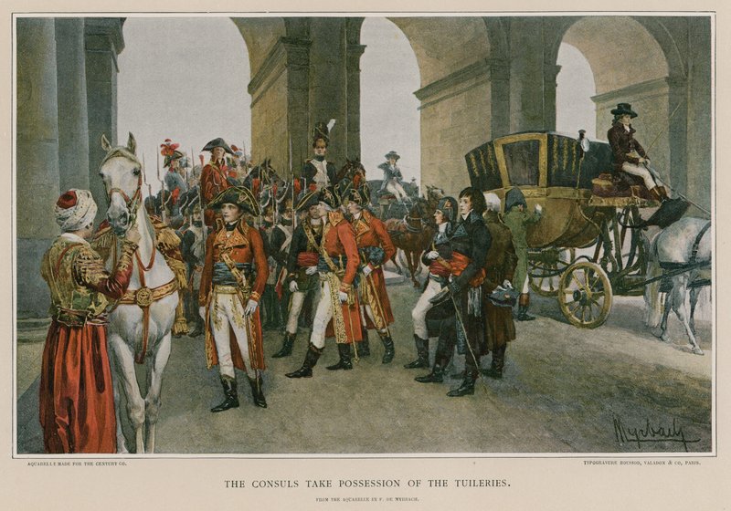 يستحوذ القناصل على التويلريين بواسطة Felicien baron de Myrbach Rheinfeld