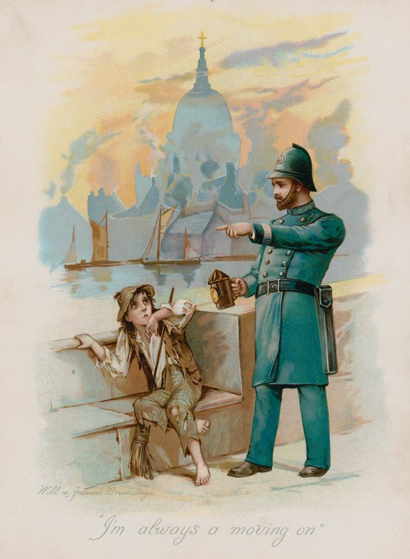 "أنا دائمًا أتحرك" (chromolitho) بواسطة فرانسيس بروندج