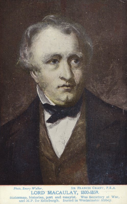 توماس بابينجتون ماكولاي (1800-1859) ، سياسي ومؤرخ إنجليزي بواسطة فرانسيس جرانت