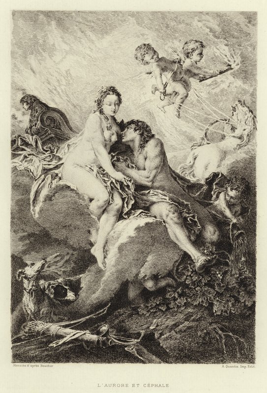 L'Aurore et Cephale (نقش) بواسطة فرانسوا (بعد) باوتشر