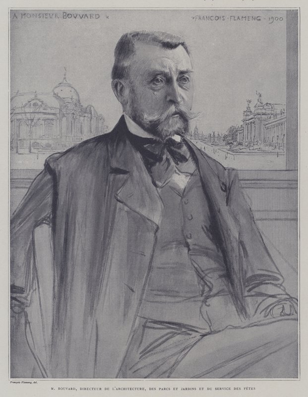 Joseph-Antoine Bouvard, French architect and administrator (litho) بواسطة فرانسوا (بعد) فلامنج