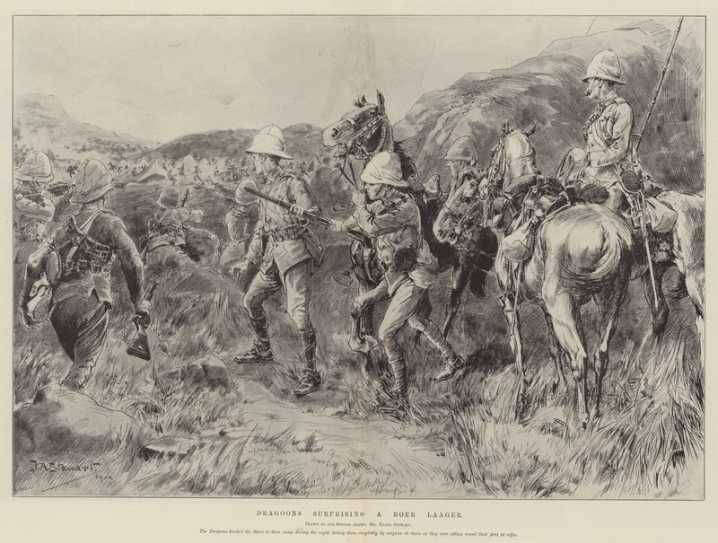 Dragoons مفاجأة بوير Laager بواسطة فرانك الجنون ستيوارت