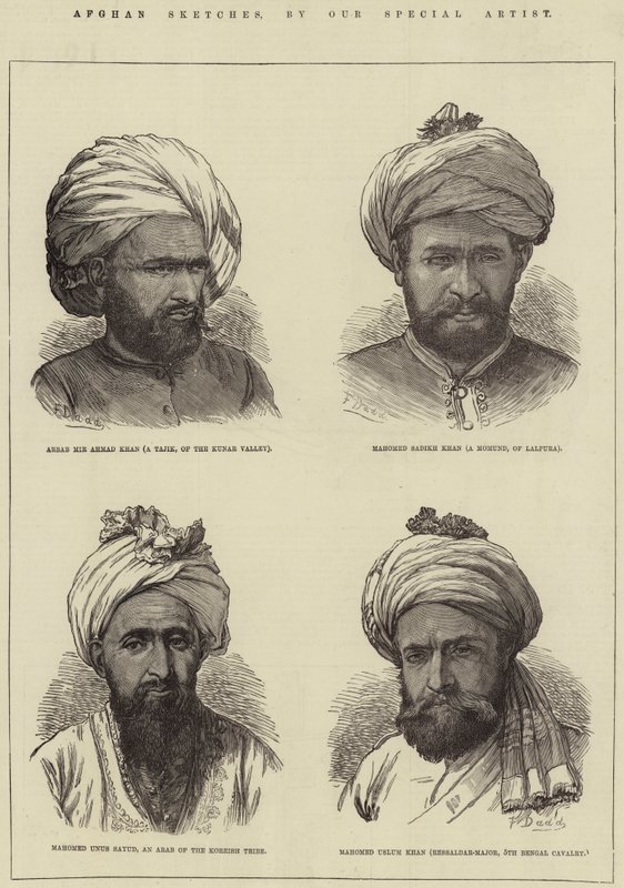 اسكتشات أفغانية بواسطة فرانك داد