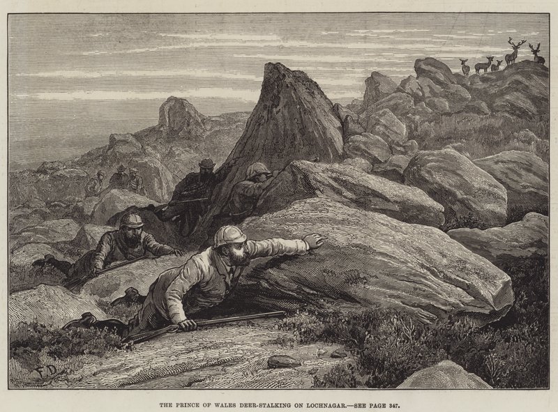 أمير ويلز De--Stalking في Lochnagar بواسطة فرانك داد