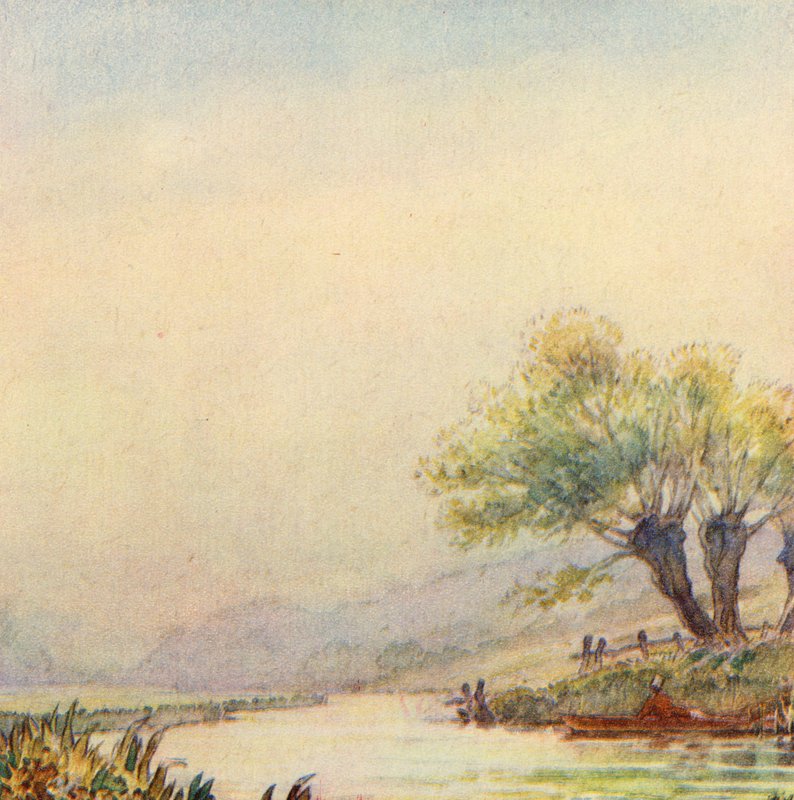 رسم توضيحي لـ The Scholar-Gipsy بواسطة ماثيو أرنولد (لون ليثو) بواسطة فرانك ادامز