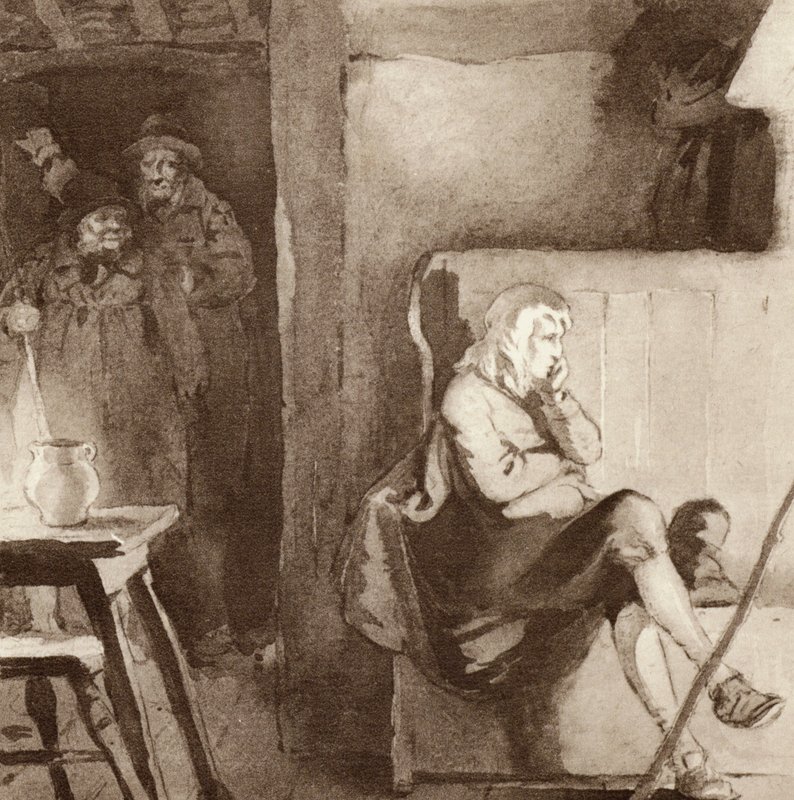 رسم توضيحي لـ The Scholar-Gipsy بواسطة ماثيو أرنولد (لون ليثو) بواسطة فرانك ادامز