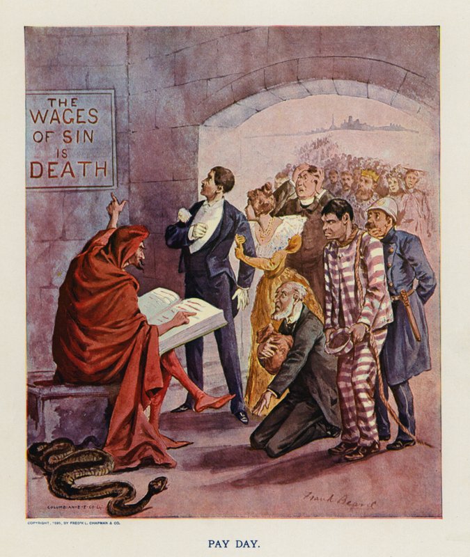 يوم الدفع (طباعة حجرية ملونة) بواسطة فرانك بيرد