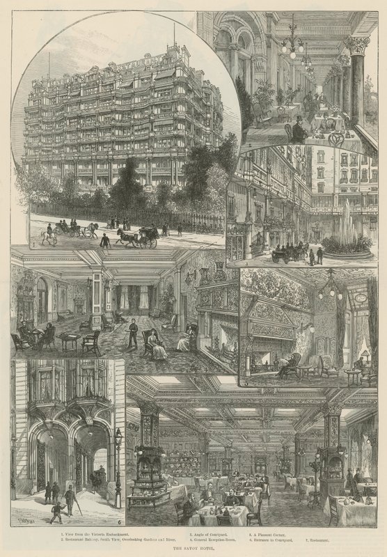 The Savoy Hotel (engraving) بواسطة فرانك واتكينز