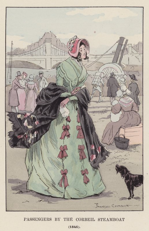 ركاب القارب البخاري ، 1846 بواسطة فرانسوا كوربوين