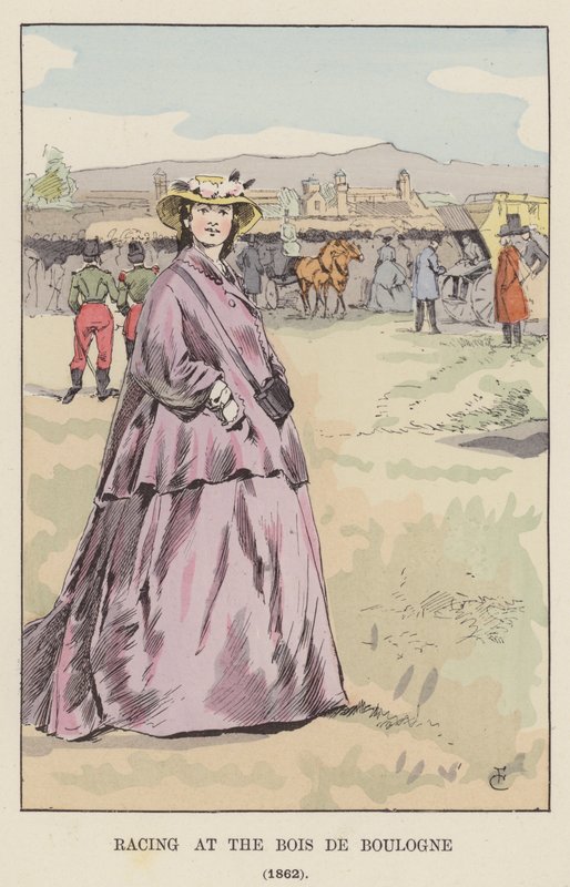 السباق في Bois de Boulogne ، 1862 بواسطة فرانسوا كوربوين