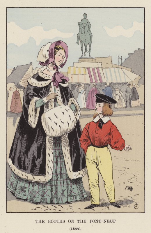 أكشاك على بونت نيوف ، 1844 بواسطة فرانسوا كوربوين