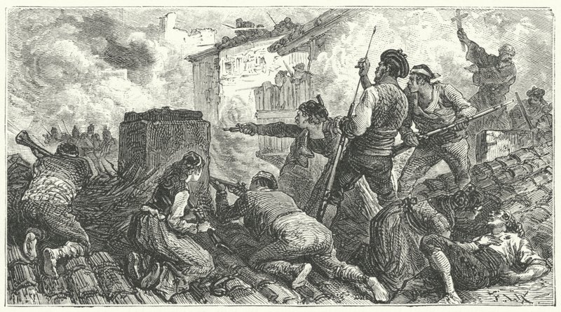 Defence of Saragossa against the French بواسطة فريدريك ثيودور (بعد) ليكس