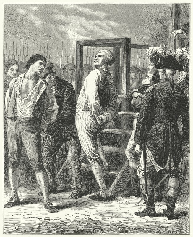 إعدام جورج دانتون 1794 بواسطة فريدريك ثيودور ليكس