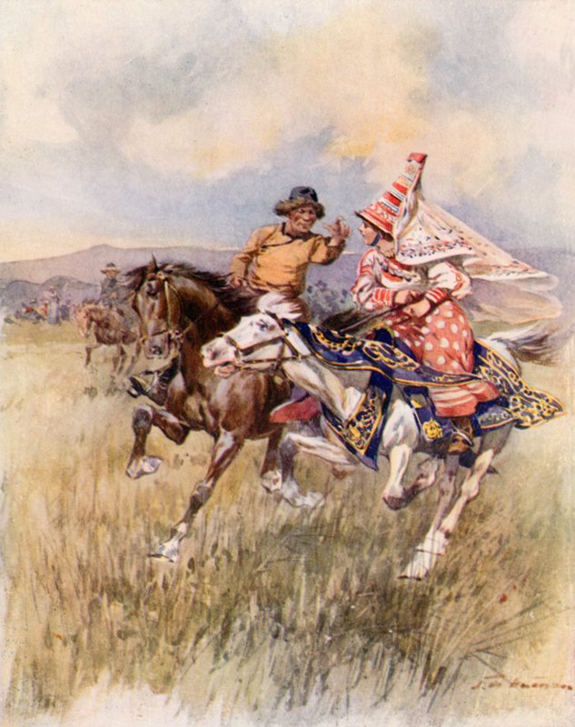 A Kirghiz Wooing بواسطة فريدريك دي هاينين