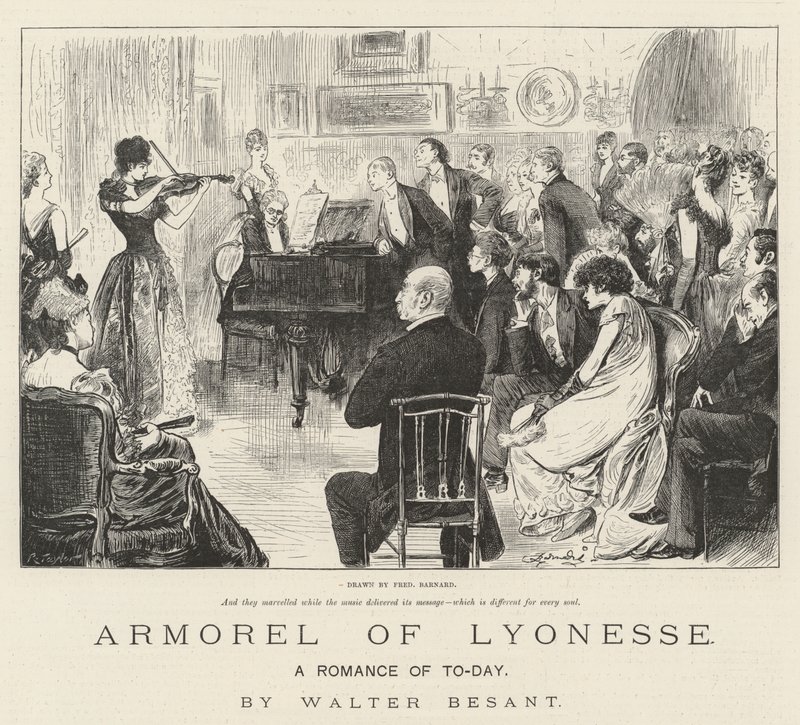 Armorel of Lyonesse ، A Romance of To-Day ، بقلم والتر بيسانت بواسطة فريدريك بارنارد