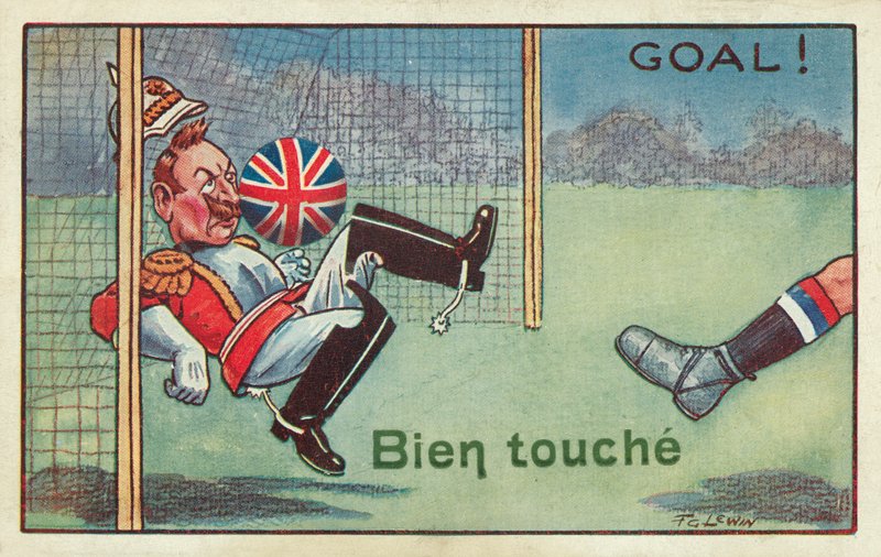 Bien Touche, Goal! (colour litho) بواسطة فريدريك جورج لوين