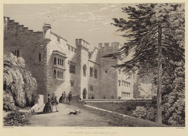 Brougham Hall, Westmoreland (engraving) بواسطة فريدريك ويليام هولمي