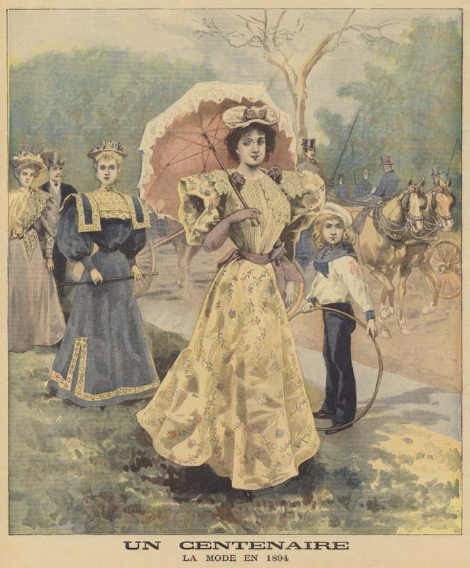 مئوية: موضة عام 1894 بواسطة المدرسة الفرنسية