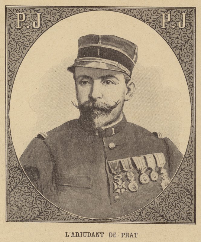 Adjudant de Prat ، الجندي الفرنسي الذي كان عضوًا في بعثة Jean-Baptiste Marchands إلى إفريقيا بواسطة المدرسة الفرنسية