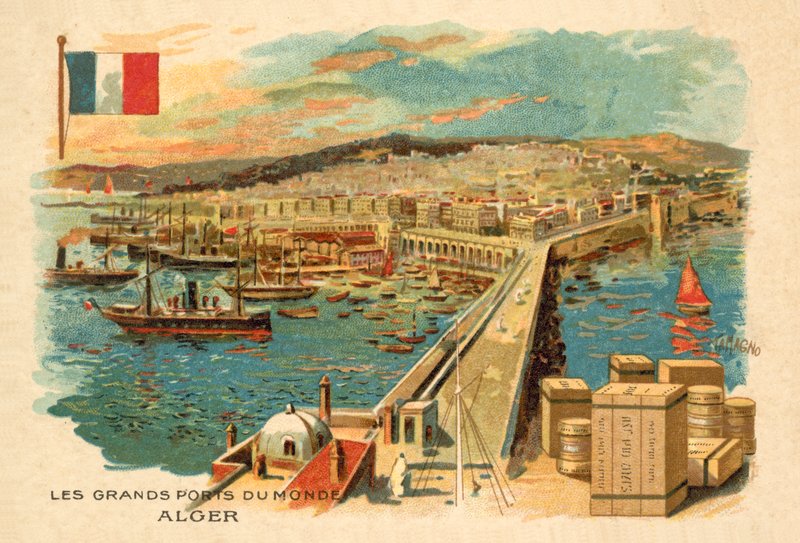 الجزائر (chromolitho) بواسطة المدرسة الفرنسية